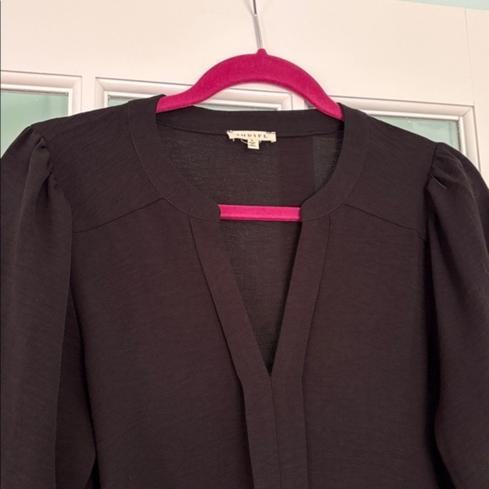 Black Women’s Long Sleeve Blouse | S